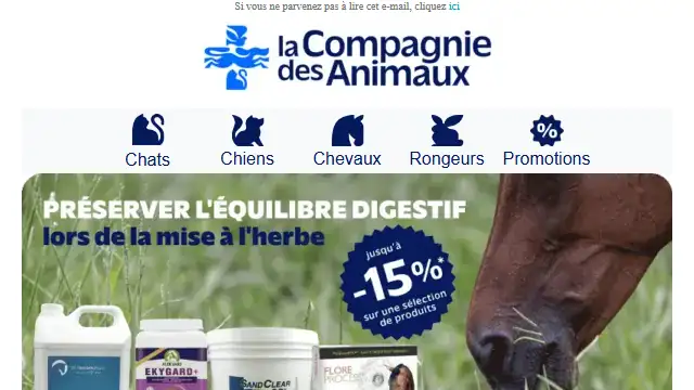 Newsletter de La compagnie des animaux : 🐴 Tout pour préserver son équilibre digestif