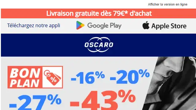 Newsletter de Oscaro : Le bon plan outillage : -43% sur CLAS