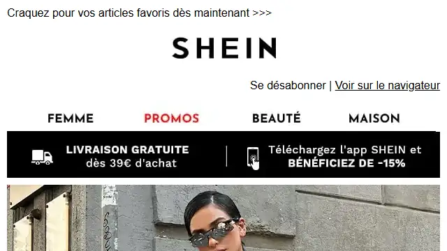 Newsletter de Shein : Soyez chic en toutes occasions avec nos pièces incontournables !🔥🎁