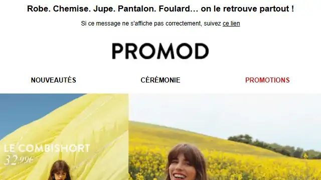 Newsletter de Promod : Bandana MANIA : le motif revisité par les stylistes Promod