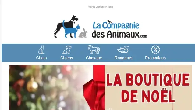 Newsletter de La compagnie des animaux : Préparez Noël dès maintenant ! 🎄🎁