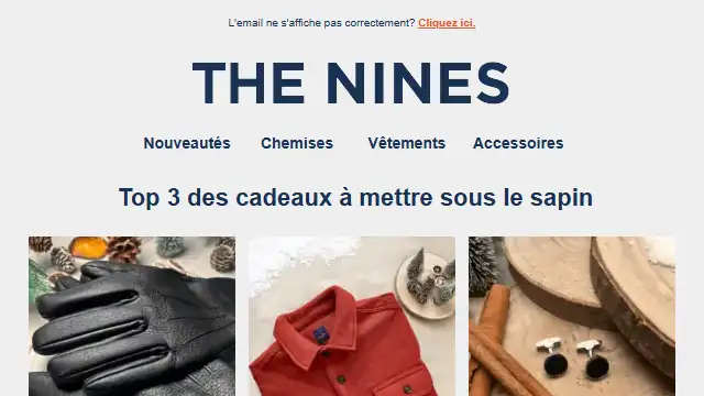 Newsletter de The nines : Offre flash spécial best of de Noël ⚡