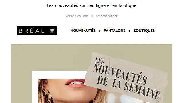Newsletter de Bréal : -user-, votre boutique vous présente ses nouveautés