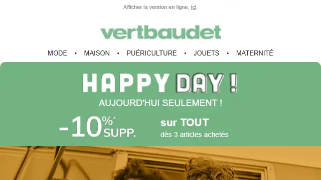 Newsletter de Vert Baubet : 📢 Les Jours Privilèges jusqu&rsquo;à -50% sont de retour !
