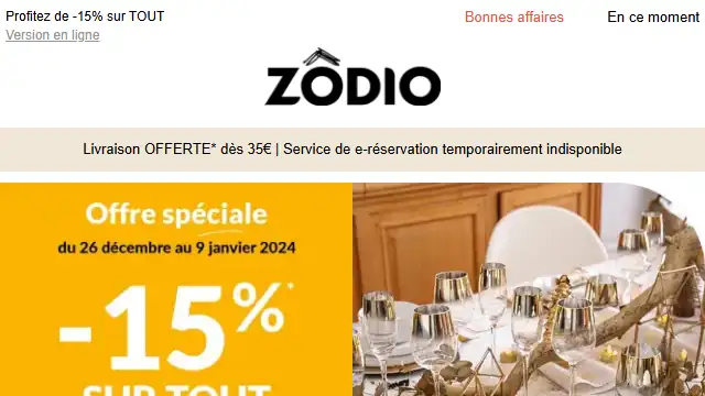 Newsletter de Zodio : Prêt à célébrer la nouvelle année ? ✨