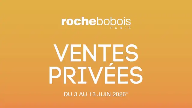 Newsletter de Roche Bobois : Invitation : Les Ventes Privées, dès le 3 juin