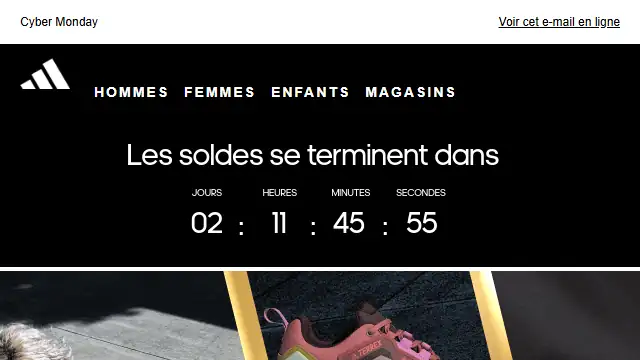 Newsletter de Adidas : Jusqu&rsquo;à -60 % sur tes styles adidas