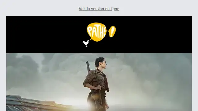 Newsletter de Pathé-Gaumont : Passez l&rsquo;été avec les cinémas Pathé ! 🌞🏖️