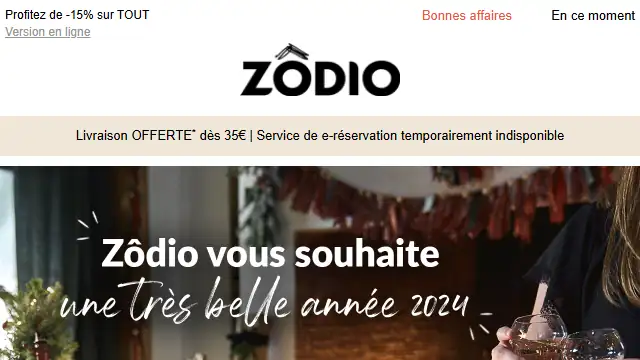 Newsletter de Zodio : Zôdio vous souhaite une bonne année -user- ! ⭐