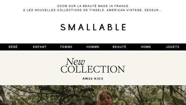 Newsletter de Smallable : Garbo&friends, Pom d&rsquo;Api, American Vintage… chaque jour des nouveautés en ligne