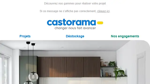 Newsletter de Castorama : Votre nouvelle cuisine est ici 👨‍🍳