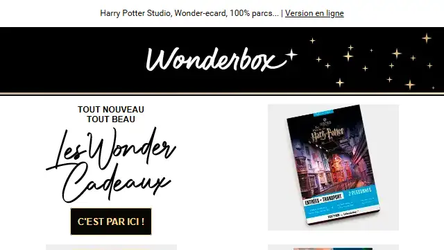 Newsletter de Wonderbox : ✨ Du NOUVEAU… Venez voir !