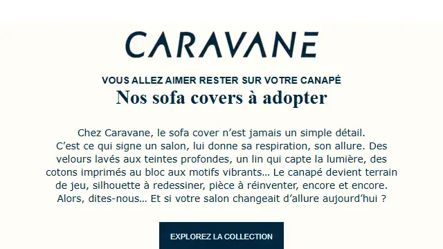 Newsletter de Caravane : Nos sofa covers à adopter