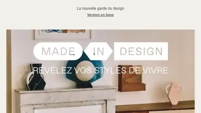 Newsletter de Made in Desing : Créateurs : 13Desserts ouvre le bal !