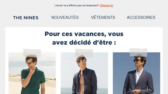Newsletter de The nines : Quelle est votre summer vibe ? 😎