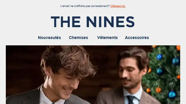 Newsletter de The nines : Prêt à enfiler votre plus belle chemise ?