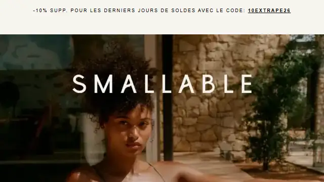 Newsletter de Smallable : -10% supp. sur les Soldes !