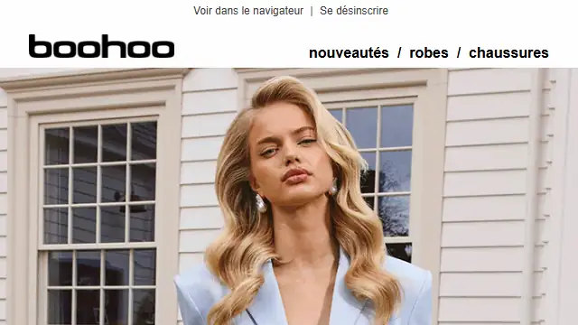 Newsletter de Boohoo : 1000 ROBES À MOINS DE 20€😲