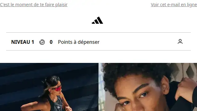 Newsletter de Adidas : Jusqu&rsquo;à -25 % ? C&rsquo;est par ici…