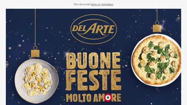 Newsletter de Pizza Del Arte : Notre carte des fêtes ⭐